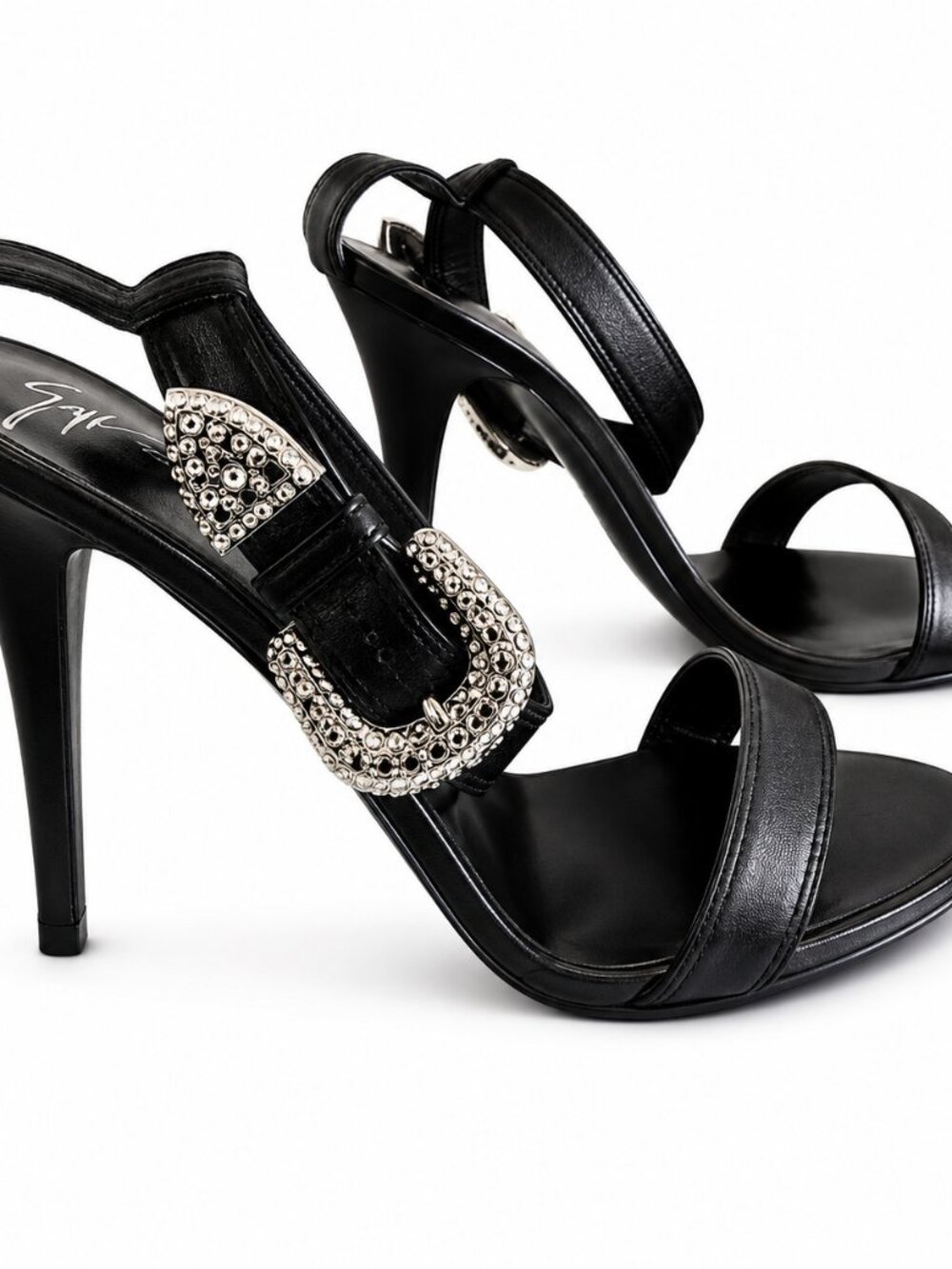 Giuseppe Zanotti Sandals W/Studded Buckle 7.5B New